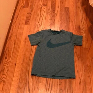NIKE Dri Fit teal kids tee shirt